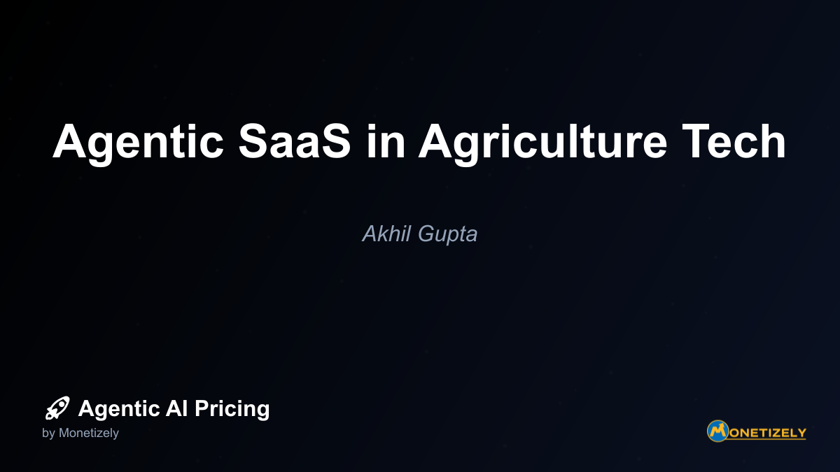 Agricultural agentic SaaS platforms employ several pricing models, each with distinct advantages for different farm operations. As discussed in our article on reevaluating pricing models as...
