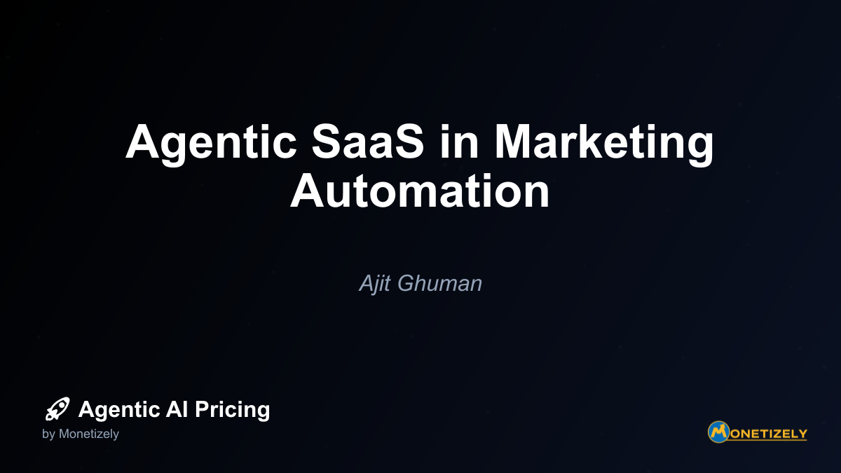 The pricing models for agentic marketing automation platforms are evolving rapidly, reflecting both the unique value proposition of these systems and the challenges in quantifying their economic...