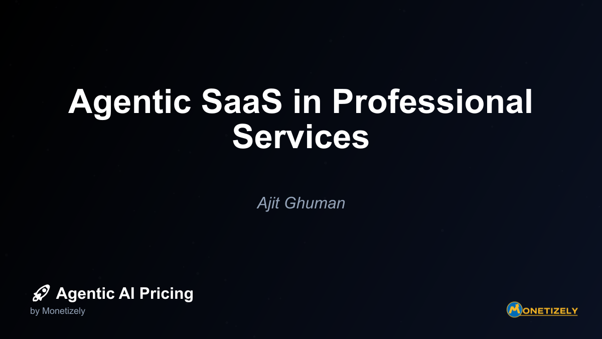 The professional services landscape is undergoing a radical transformation with the emergence of agentic SaaS tools—AI-powered software that can autonomously execute complex tasks, make decisions,...