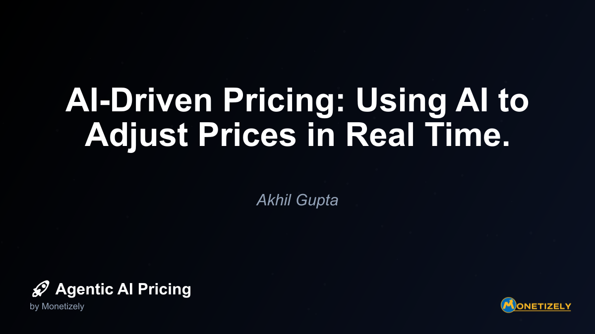 In todays rapidly evolving digital economy, businesses face unprecedented challenges in pricing their products and services optimally. Traditional static pricing models are increasingly giving way...