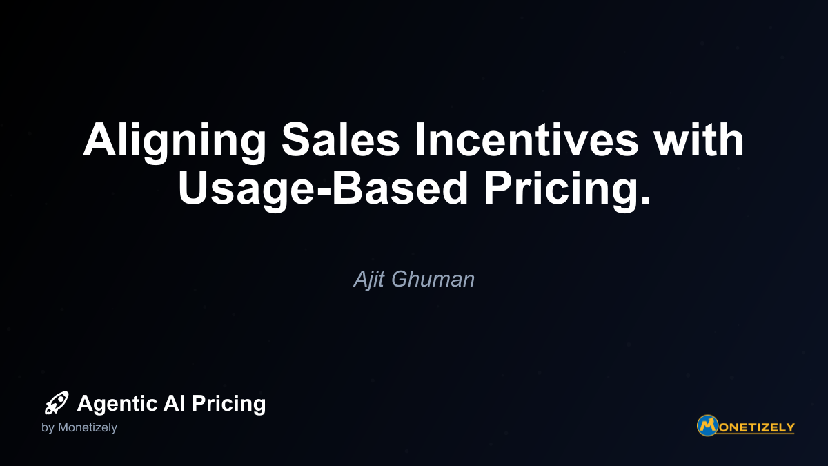 In the evolving landscape of software monetization, the transition from traditional license-based models to usage-based pricing (UBP) presents unique challenges for sales compensation structures....