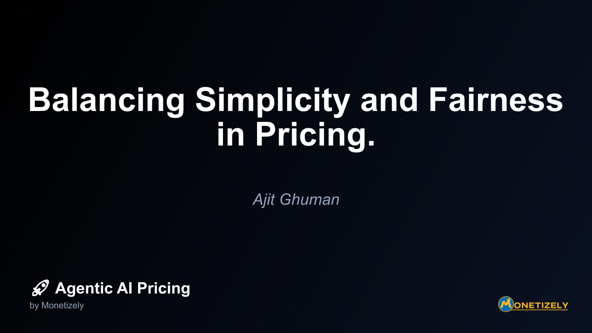 Balancing Simplicity and Fairness in Pricing.