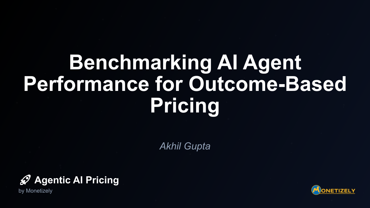 Benchmarking AI Agent Performance for Outcome-Based Pricing