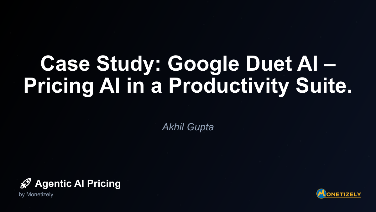 Googles Duet AI pricing strategy cannot be analyzed in isolation—it exists within a competitive landscape dominated by Microsofts similar offering, Copilot for Microsoft 365. The pricing approaches...