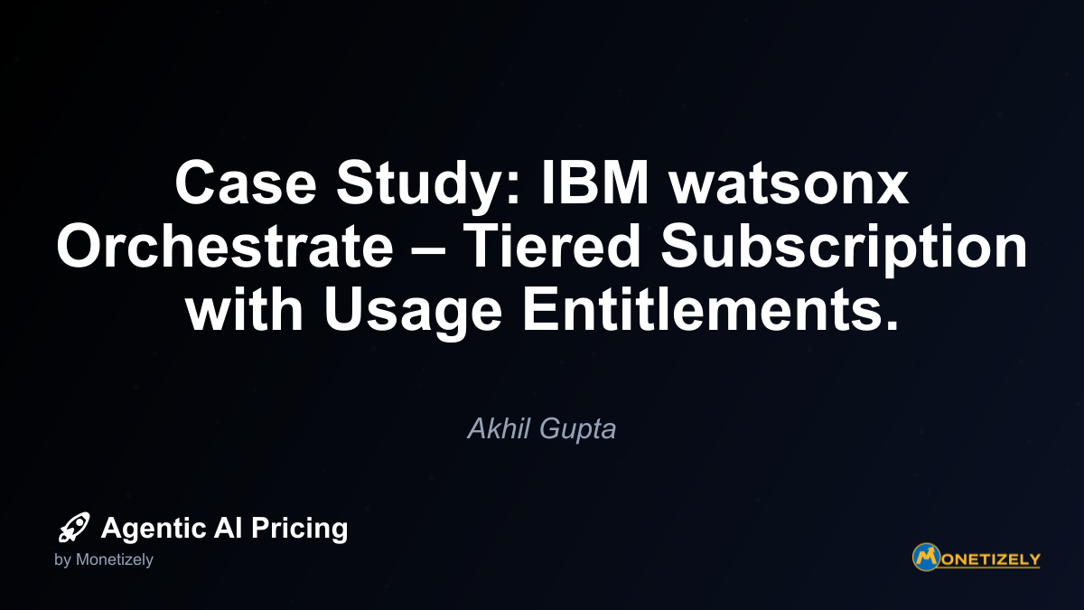 For organizations looking to implement similar hybrid pricing models, its essential to consider how the approach aligns with your specific AI platform capabilities and customer adoption patterns....