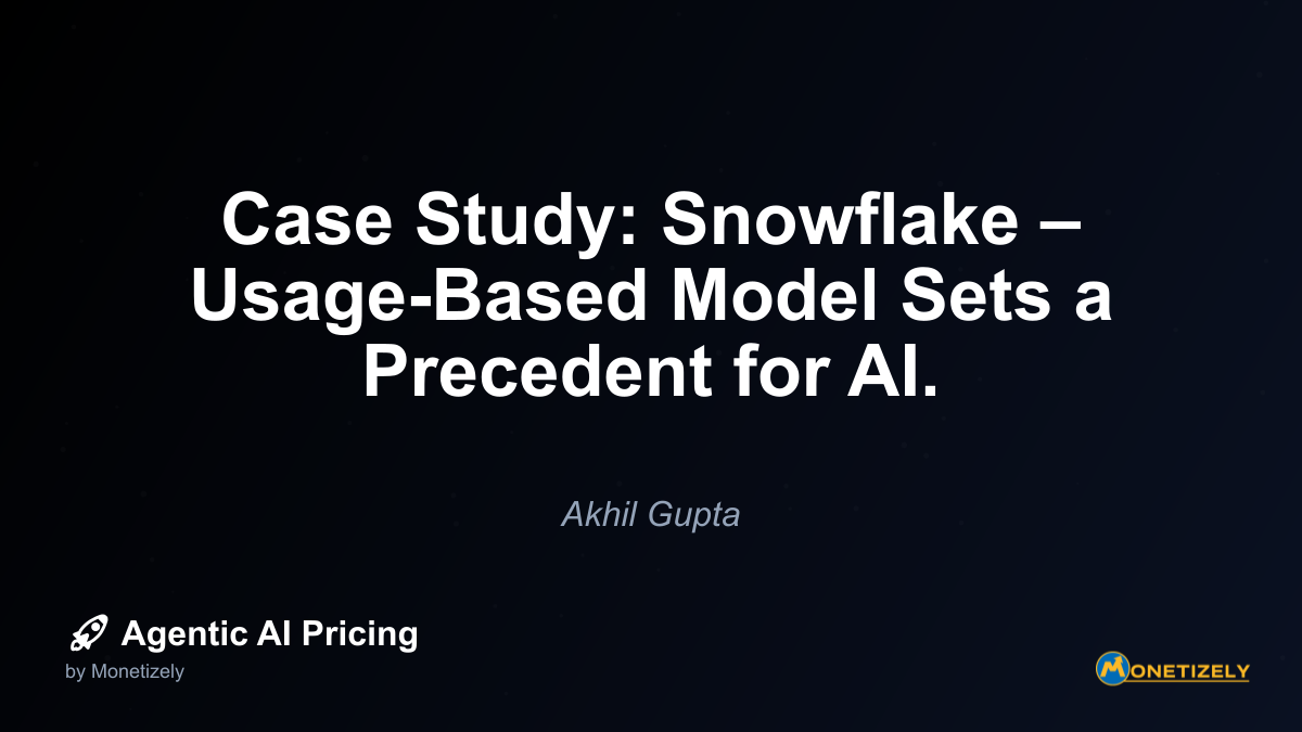 ### 1. Market Education Before Snowflake, most enterprise customers were accustomed to fixed-fee licensing or subscription models. Snowflake invested heavily in educating customers about the...