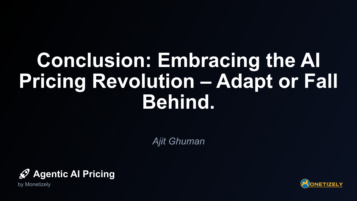 The AI pricing revolution is no longer a futuristic concept—its todays competitive reality. Companies embracing innovative pricing models for their AI solutions are already reaping significant...