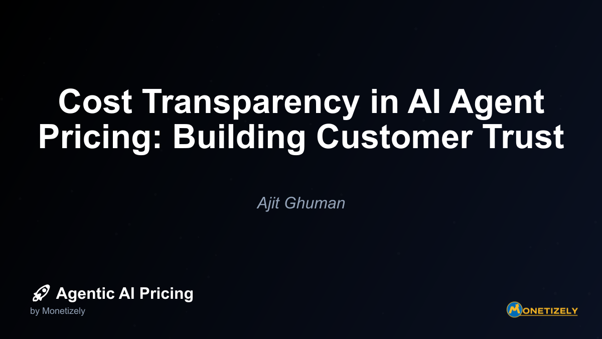 ## Case Studies in AI Pricing Transparency ### Case Study 1 - Enterprise AI Assistant Provider A leading enterprise AI assistant provider initially launched with a traditional SaaS pricing model...