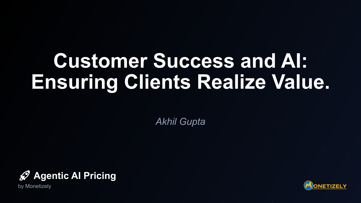 Customer success has evolved dramatically in the SaaS industry, but the emergence of agentic AI solutions introduces new dimensions to how vendors must support their clients. When pricing models...