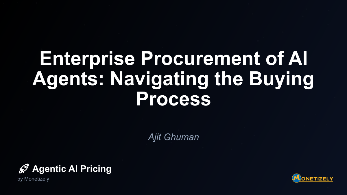 The enterprise procurement process for AI agents presents unique challenges and opportunities for vendors navigating complex buying journeys. Understanding the intricacies of how organizations...