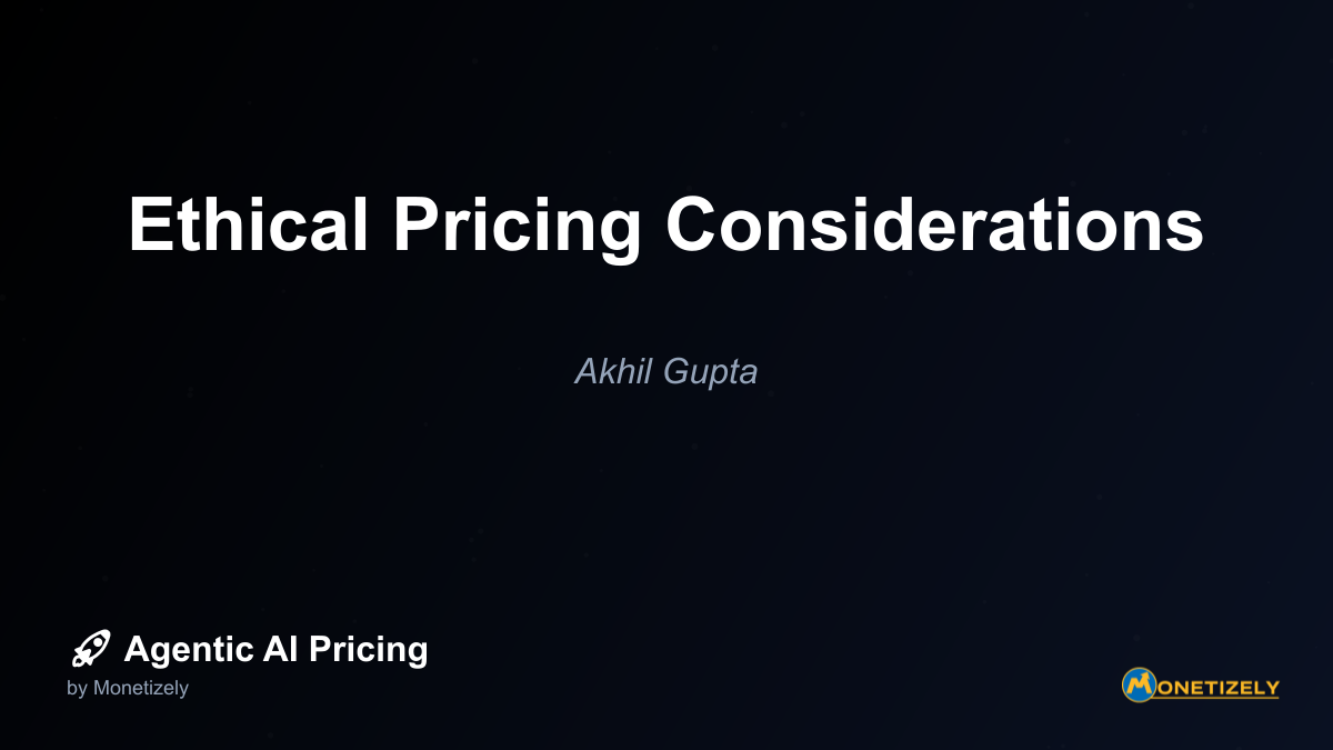 In todays rapidly evolving SaaS landscape, ethical pricing has emerged as a critical consideration for businesses deploying AI-powered solutions. As organizations increasingly leverage artificial...