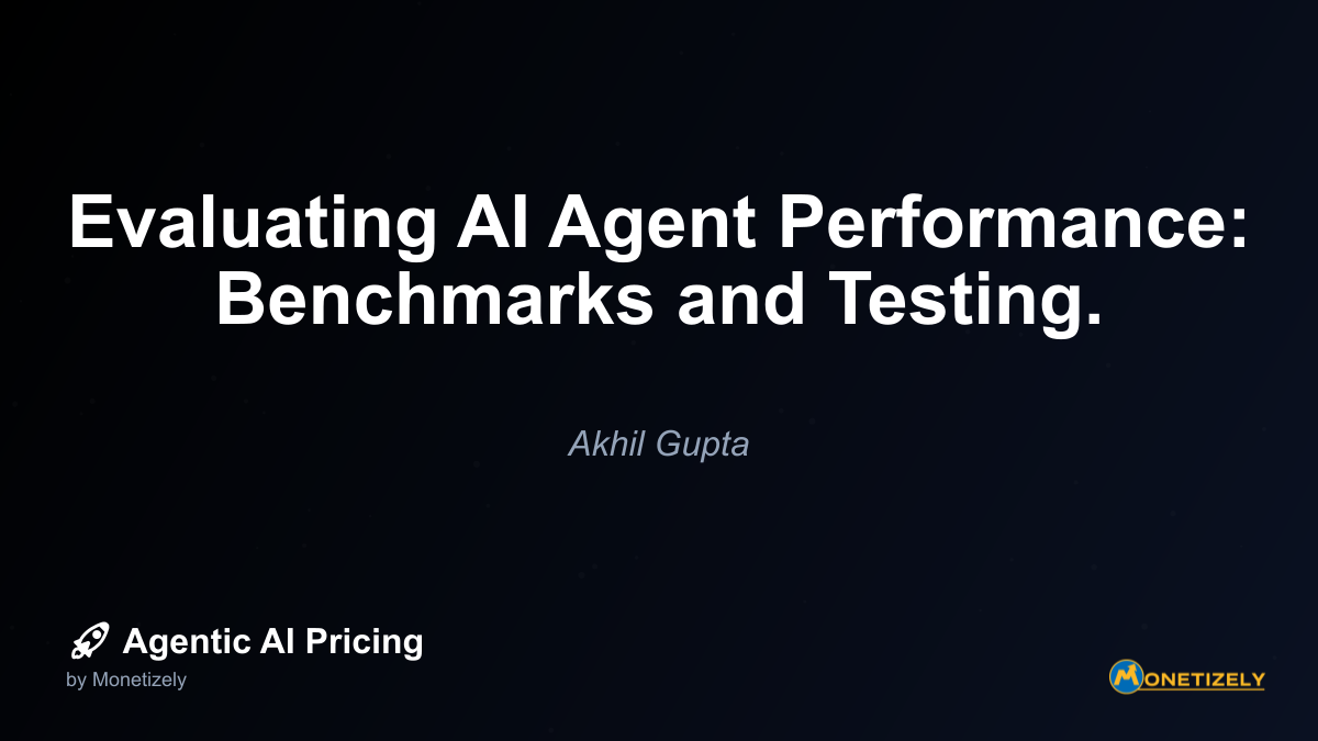 In todays rapidly evolving AI landscape, businesses implementing agent-based systems face a critical challenge - how do you know if your AI agent is actually performing well? Unlike traditional...