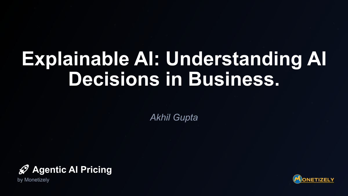 ## The Business Value of Explainable AI While regulatory compliance often drives initial interest in explainable AI, forward-thinking organizations recognize that transparency delivers broader...
