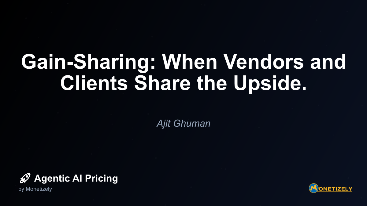 ## Building Trust and Transparency - The Foundation of Success Gain-sharing arrangements cant succeed without a foundation of trust and transparency between vendor and client. This requires...