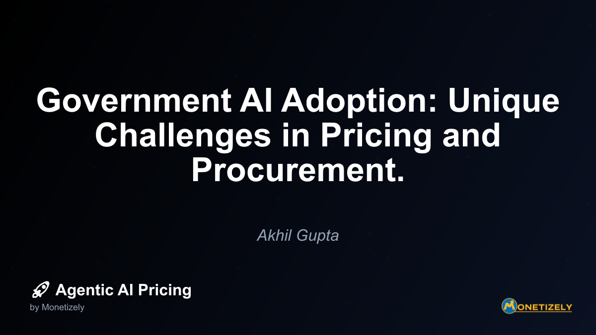 The public sector presents a unique landscape for AI vendors, with procurement processes and pricing expectations that differ substantially from the private market. Government agencies worldwide are...