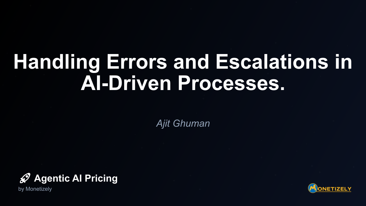 In todays rapidly evolving landscape of artificial intelligence, even the most sophisticated AI agents will inevitably encounter situations beyond their capabilities. As organizations increasingly...