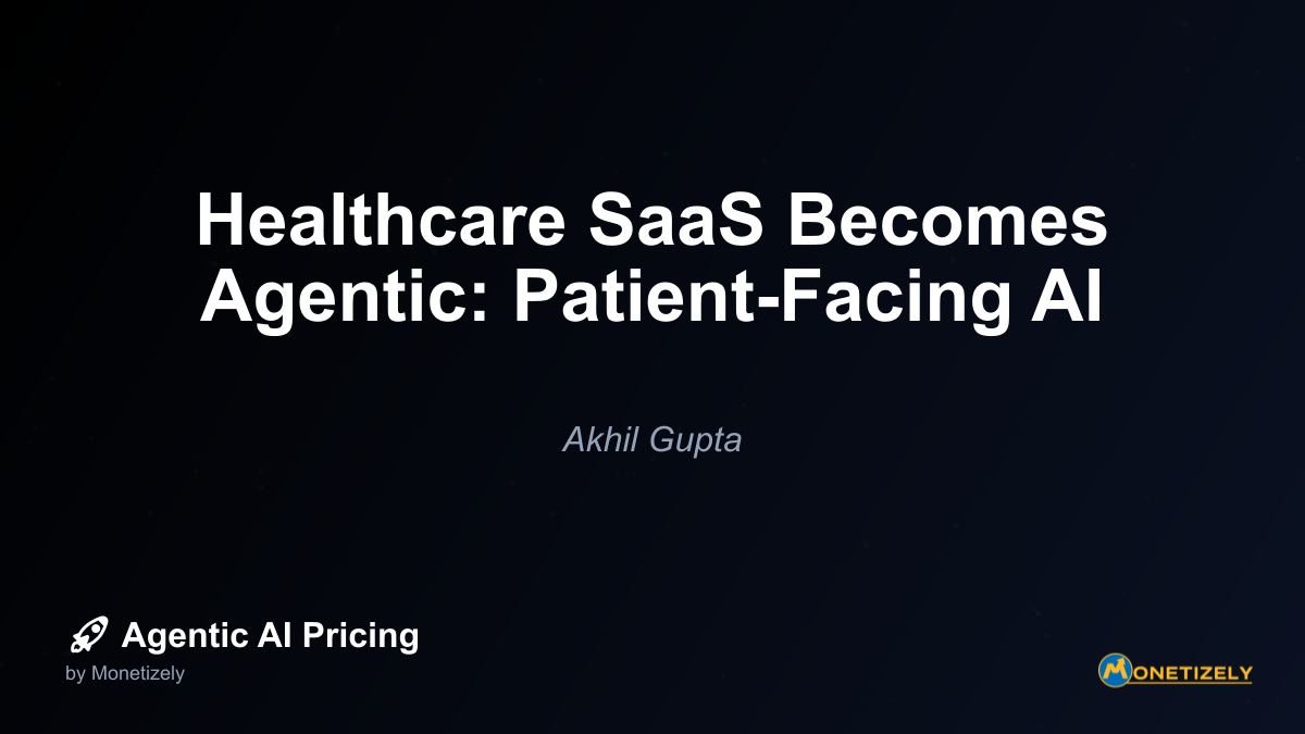 Healthcare organizations are increasingly tying payments to measurable outcomes. For patient-facing agentic AI, this might include - - Reduced readmission rates - Improved medication adherence...