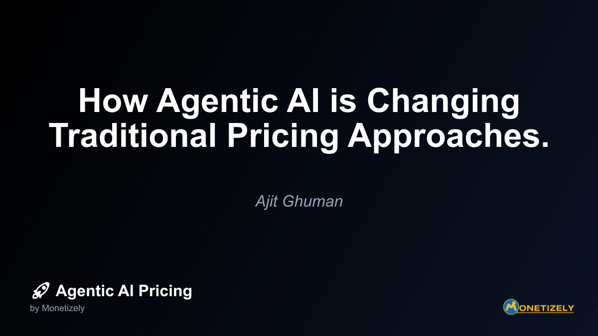 How Agentic AI is Changing Traditional Pricing Approaches.