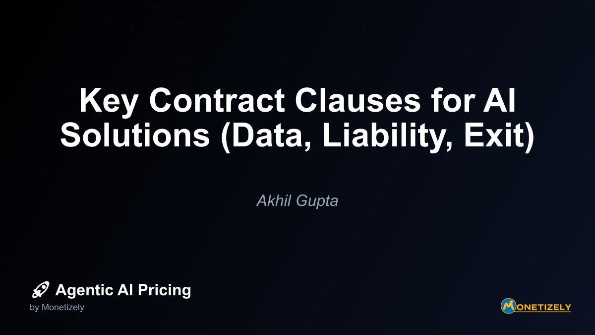 The intersection of artificial intelligence and legal contracts creates a unique landscape where traditional contract clauses must be reimagined. In this article, well explore the essential contract...