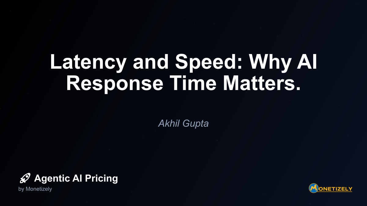 ## The Speed vs. Capability Trade-off in AI Pricing One of the most significant challenges in AI pricing strategy involves balancing response speed against model capabilities. More powerful models...