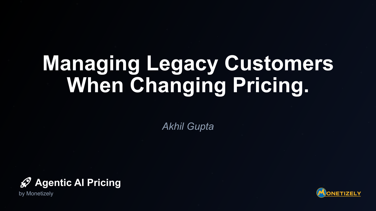 Managing pricing changes is a delicate balancing act that requires careful consideration of your existing customer base. When implementing new pricing structures, organizations must navigate the...