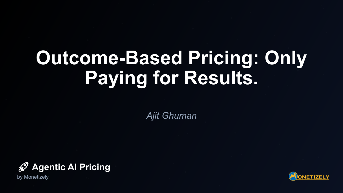 Outcome-Based Pricing: Only Paying for Results.