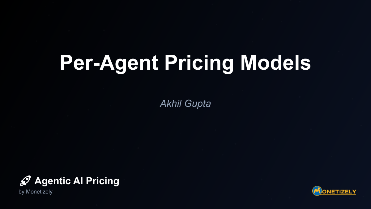 Many workflows require multiple agents working in concert to deliver complete solutions. Rather than pricing each agent individually, consider offering bundles of complementary agents that work...