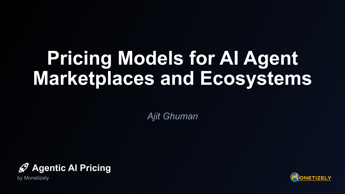 The AI agent marketplace landscape is rapidly evolving, creating new opportunities for platforms that connect AI agent developers with customers. As these ecosystems mature, innovative pricing and...