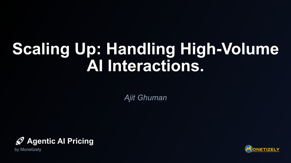 ### Usage-Based Pricing Models For many organizations, usage-based pricing models offer the most effective approach to managing costs at scale. These models typically include - - Pay-per-token or...