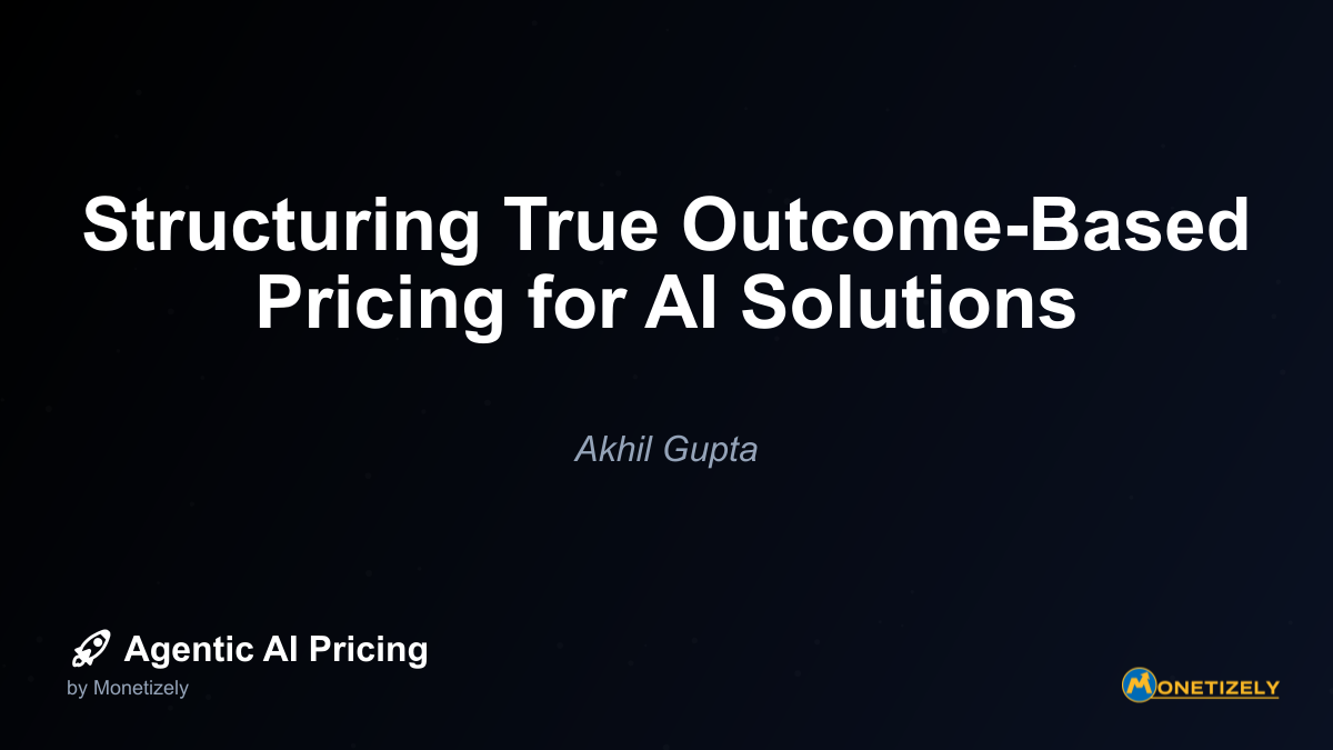 In the rapidly evolving landscape of artificial intelligence, the question of how to price AI solutions has become increasingly complex. Traditional pricing models based on seats, licenses, or usage...