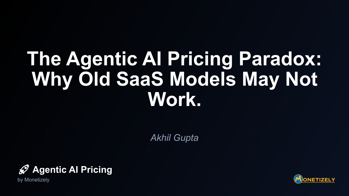 The traditional Software-as-a-Service (SaaS) pricing landscape has been relatively stable for decades. From per-seat licensing to tiered subscription models, businesses have established reliable...