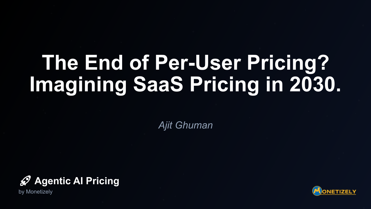 As AI agents become more capable of performing tasks traditionally handled by human workers, the fundamental premise of per-user pricing begins to crumble. When a single AI agent can do the work of...