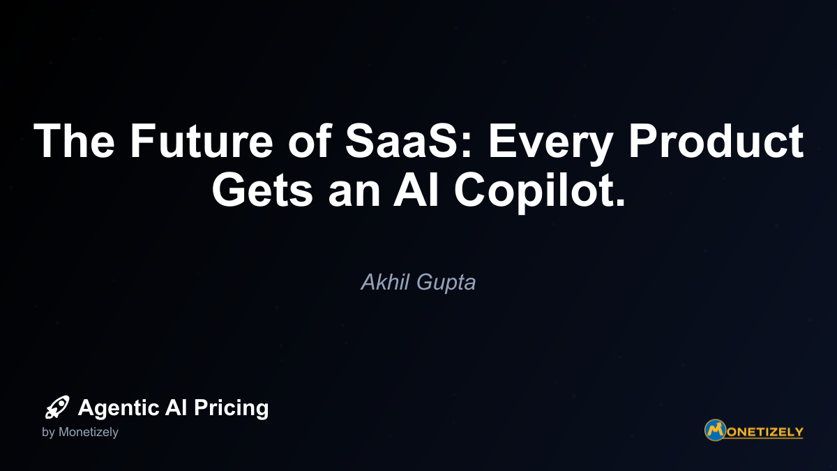 The Future of SaaS: Every Product Gets an AI Copilot.