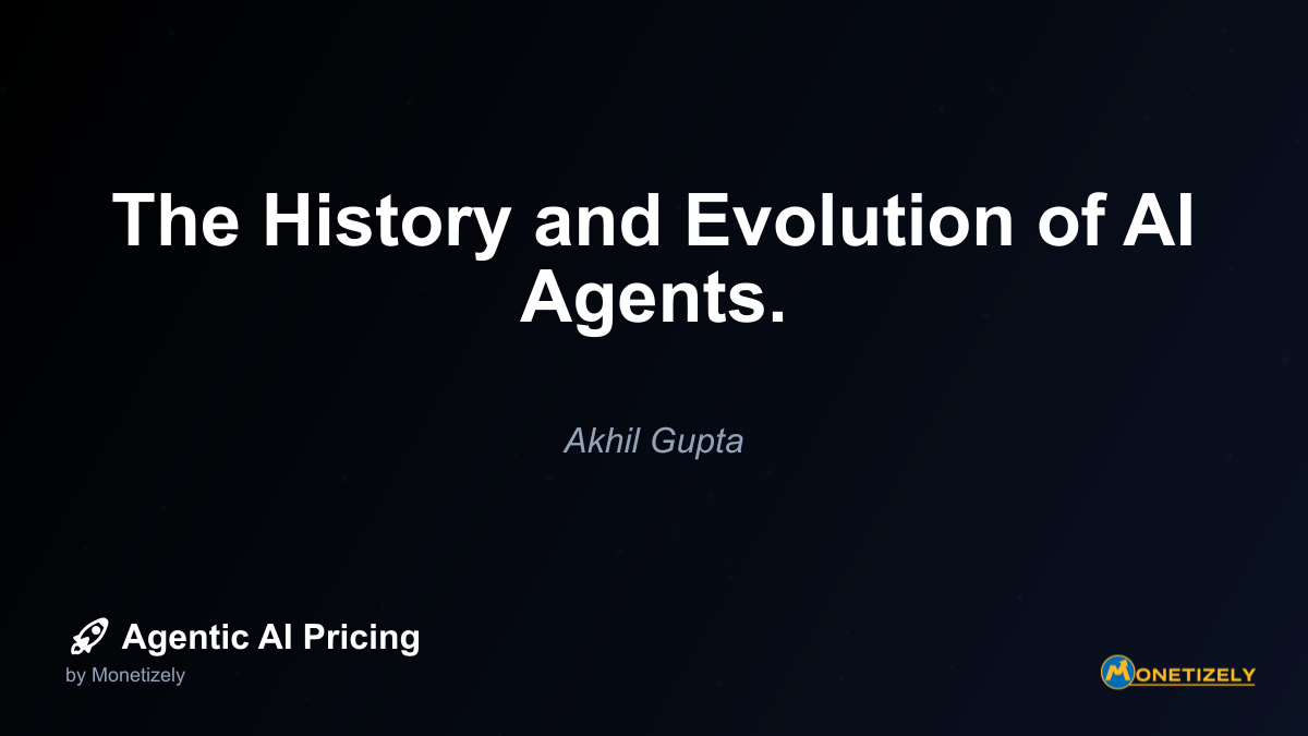 The concept of artificial intelligence agents has evolved dramatically over the decades, transforming from theoretical constructs to sophisticated systems that can autonomously perform complex...
