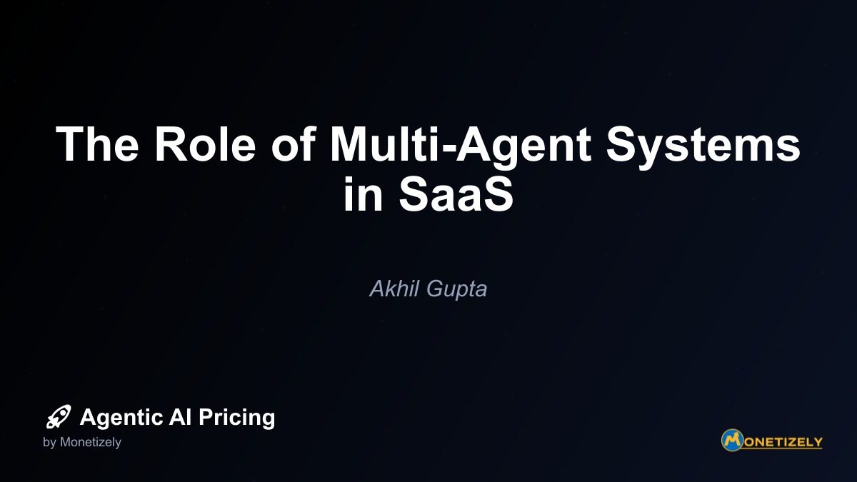 In todays rapidly evolving technology landscape, multi-agent systems (MAS) are emerging as a transformative force in the Software-as-a-Service (SaaS) industry. Unlike traditional single-agent AI...