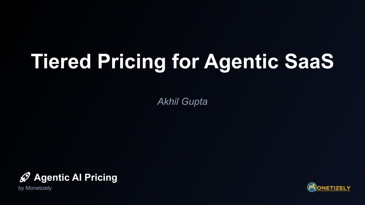 In todays dynamic SaaS landscape, the emergence of agentic AI has transformed how companies approach their pricing strategies. Creating effective tiered pricing models—commonly known as...