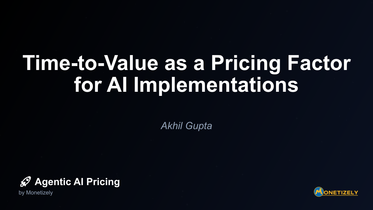 In todays fast-paced business environment, the speed at which AI implementations deliver tangible benefits has become a critical factor in pricing strategies. Organizations no longer have the luxury...