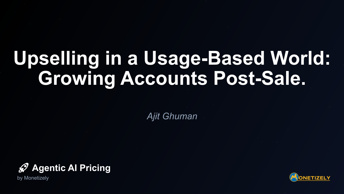 ## Aligning Customer Success for Usage Growth In a usage-based world, customer success becomes the primary driver of account expansion. This requires rethinking the customer success function and its...