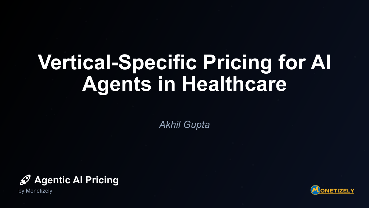In healthcare, AI agents are revolutionizing everything from diagnostics to patient engagement. Yet pricing these tools presents unique challenges not found in other sectors. Healthcares complex...