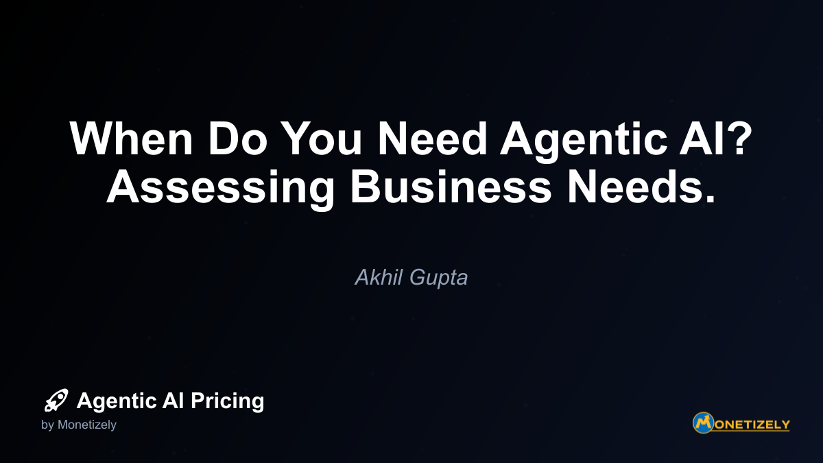 Determining when to adopt agentic AI requires careful assessment of your organizations needs, goals, and readiness. While agentic AI offers powerful capabilities for automating complex tasks and...