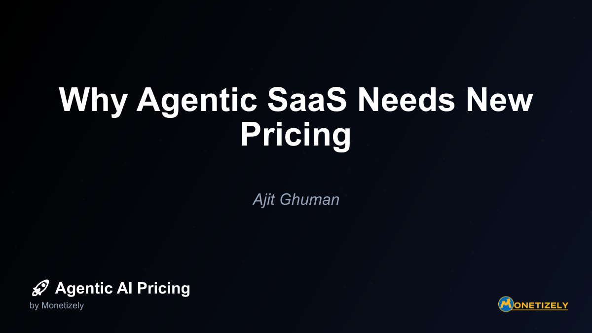 The shift to new pricing models carries profound strategic implications for companies developing and deploying agentic AI systems - ### Competitive Differentiation Through Pricing Innovation...